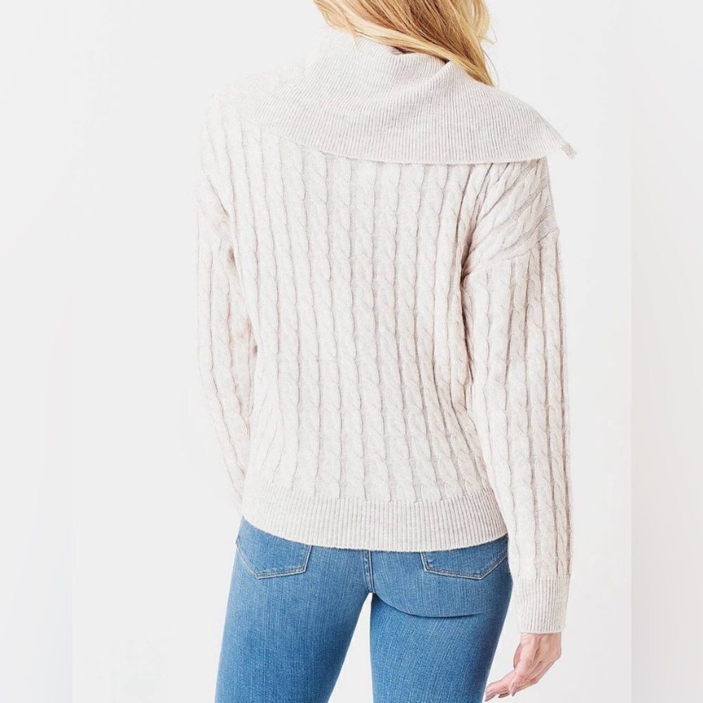 Frame Half-Zip Cable Sweater - Picture 9 of 9